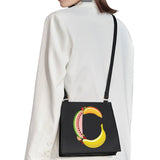 Square Bag Initial Name Letter Pattern Printing Commuter Bag