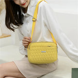Small Messenger Bag Women Lingge Embroidery Camera Female Ladies Shoulder Crossb