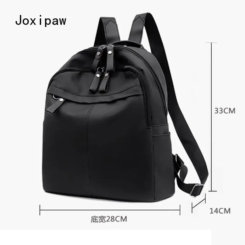 Women's Casual Travel Backpack Large Capacity School Bag Soft PU Leather