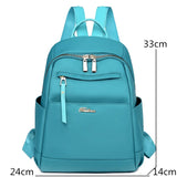 Nylon Oxford Backpack for Women Large Capacity Travel Ladies Bags