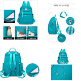 Nylon Oxford Backpack for Women Large Capacity Travel Ladies Bags