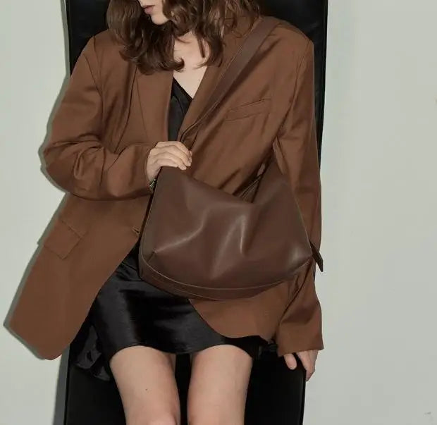 Spring Commuter Bag Soft Leather Messenger Tote