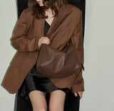 Spring Commuter Bag Soft Leather Messenger Tote