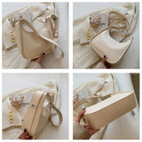 Spring Armpit Bag PU Leather Shoulder Crossbody Bags Lady Handbags