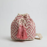 Bohemian Straw Woven Large Bucket Beach Bag