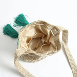 Bohemian Straw Woven Large Bucket Beach Bag