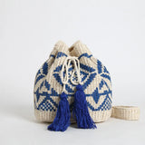 Bohemian Straw Woven Large Bucket Beach Bag