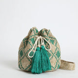 Bohemian Straw Woven Large Bucket Beach Bag