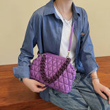 Bright Colour Crossbody Bag for Women with Acrylic Chain