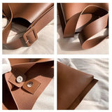 Summer Women's Shoulder Bag Large Capacity Soft PU Leather Rectangular Tote Bag