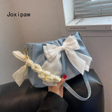Summer Bow Shoulder Bag Sweet Crossbody Bag for Women