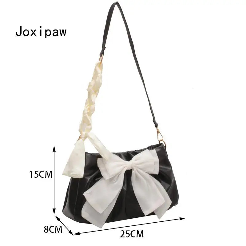 Summer Bow Shoulder Bag Sweet Crossbody Bag for Women
