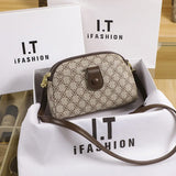Summer Retro Printed Small Square Bag Female Shell Bag
