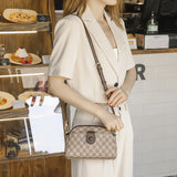 Summer Retro Printed Small Square Bag Female Shell Bag