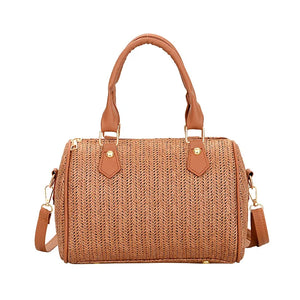 Summer Straw Bags for Women Woven Handbags Bohemian Ladies Shoulder Crossbody Ba