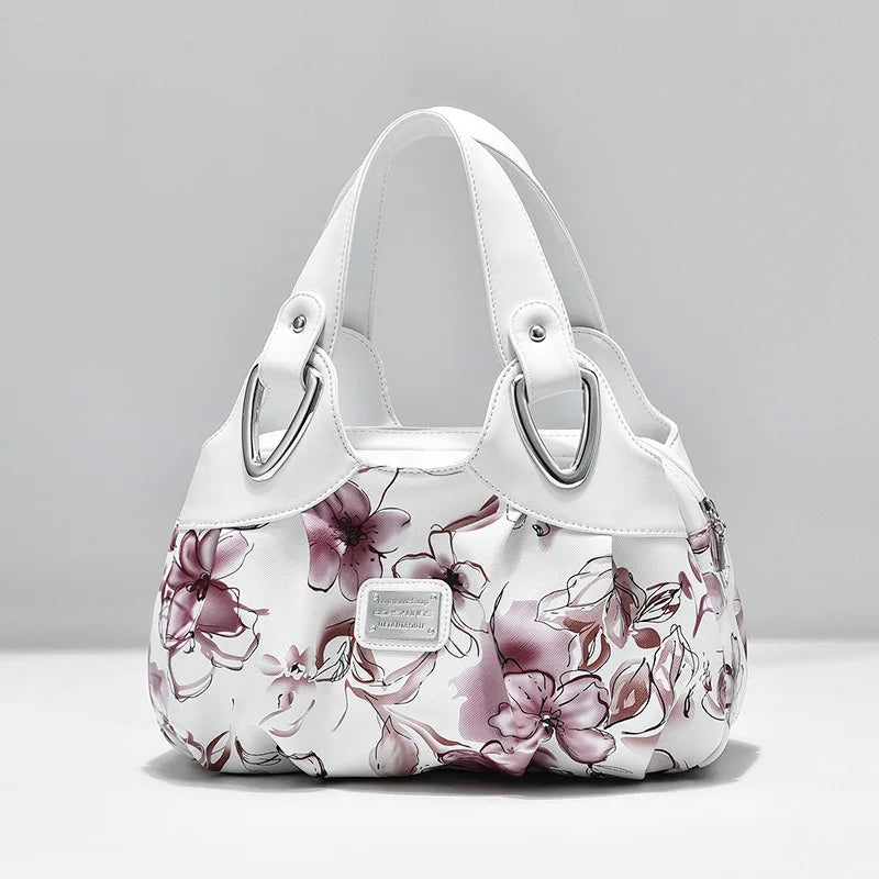 Summer Printing Large-Capacity Hand-Held Diagonal Bag Hangbag