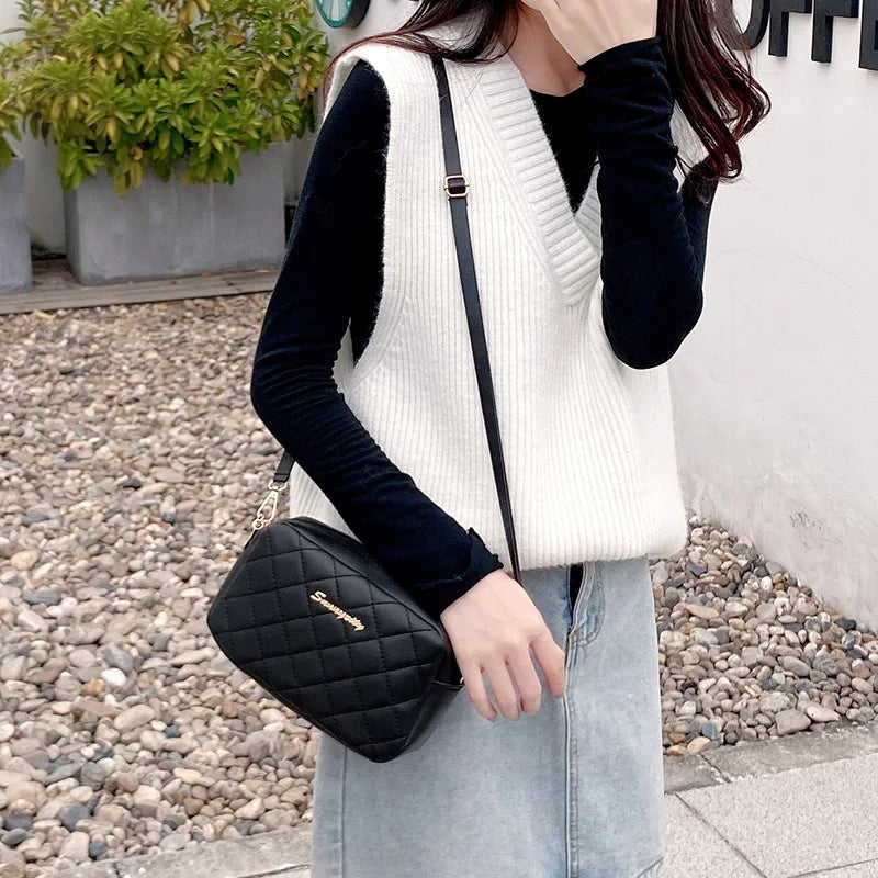 Embroidered Small Messenger Bag Women Shoulder Crossbody Chain Ladies Bags
