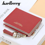 Tassel Women Wallet Small Leather Zipper Purses