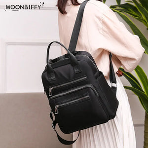 Waterproof Women's Shoulder Bags Backpack Female Large Capacity Rucksack Purse