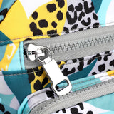 Casual Printed Nylon Messenger Handbag Multi-layer Large Capacity Backpack