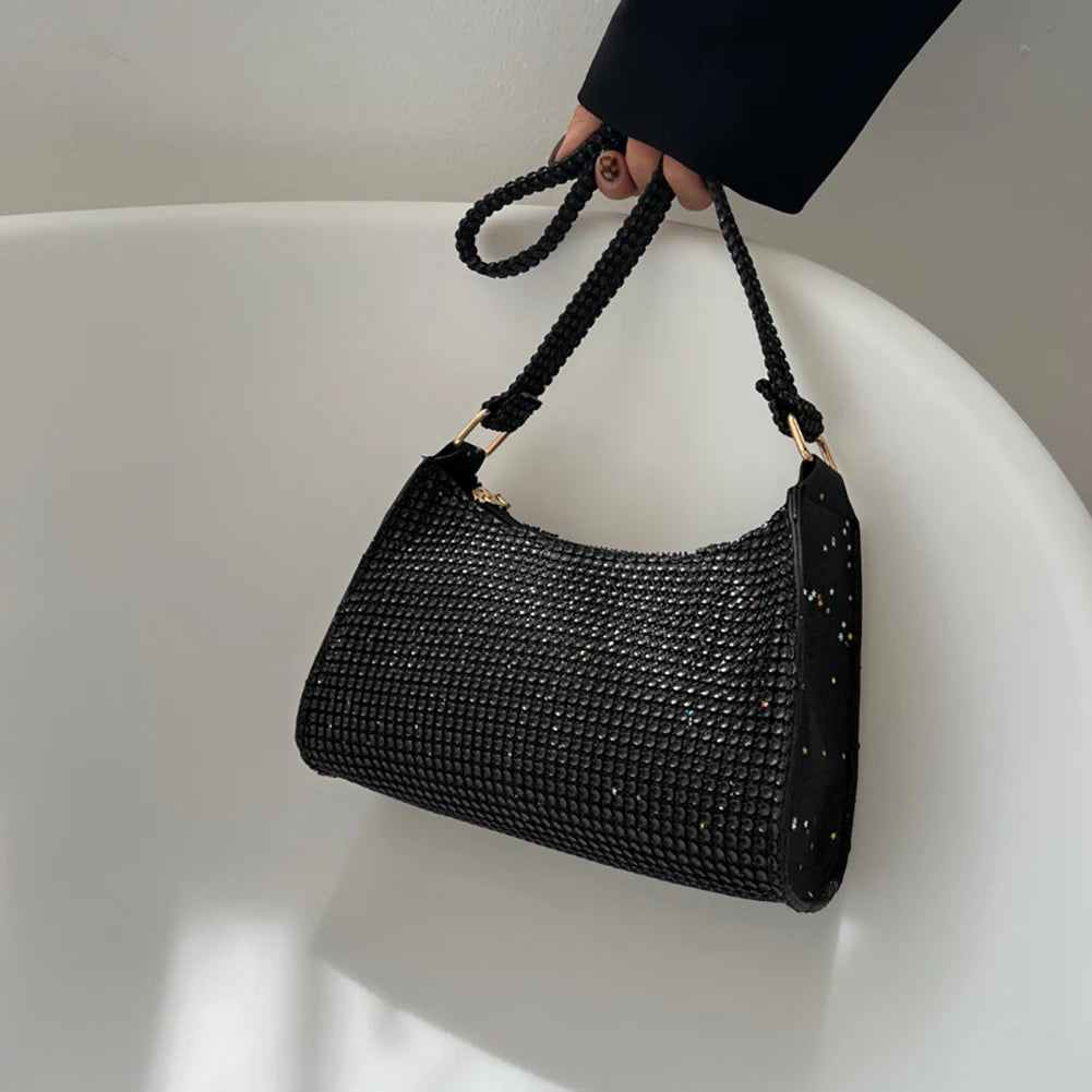 Crystal Glitter Shoulder Bag Clutch Wedding Party Phone Purses