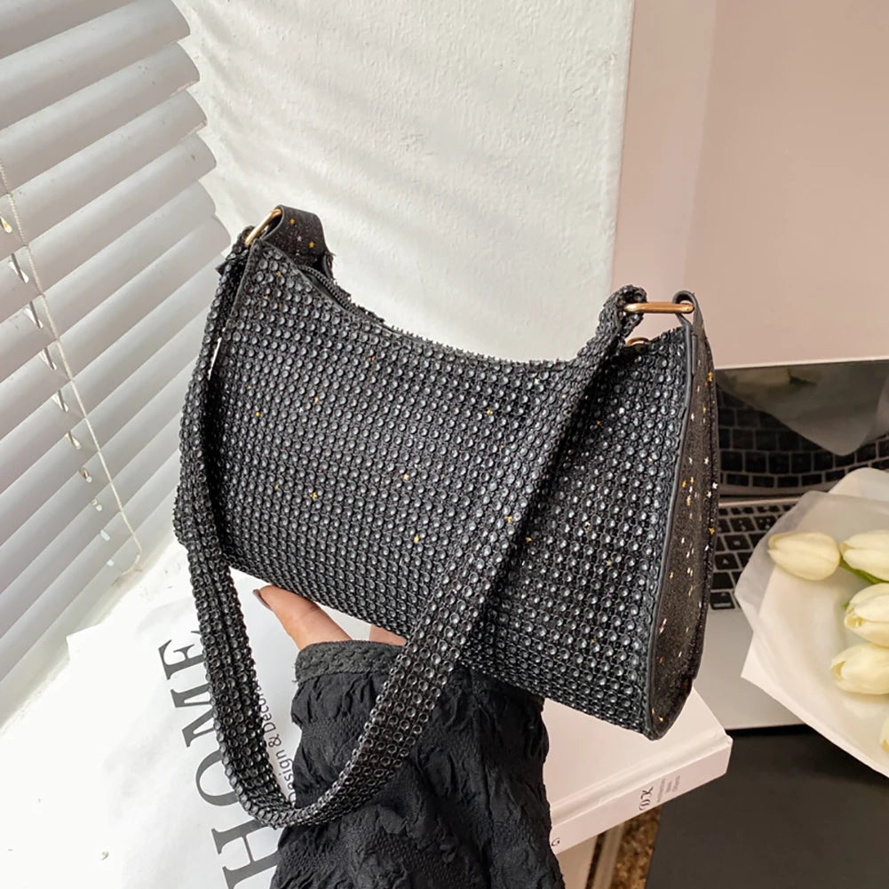 Crystal Glitter Shoulder Bag Clutch Wedding Party Phone Purses