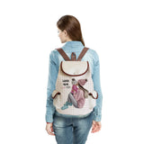 Cartoon Mother and Baby Print Backpack High Capacity Outdoor Bag