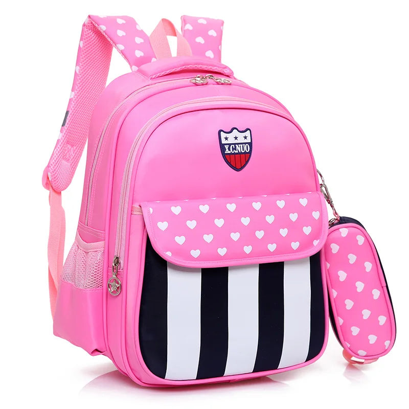 Waterproof School Bags For Kids With Pencil Case
