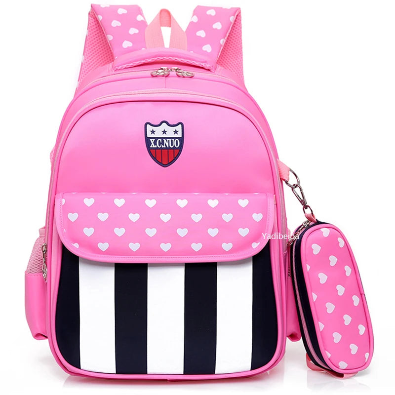 Waterproof School Bags For Kids With Pencil Case