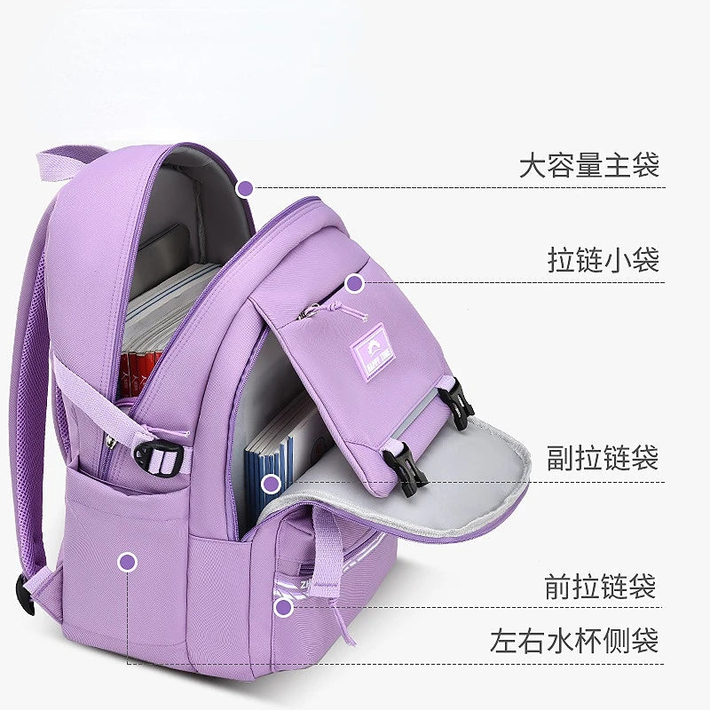 Waterproof School Bags for Girls Kids Backpack Orthopedic Primary School