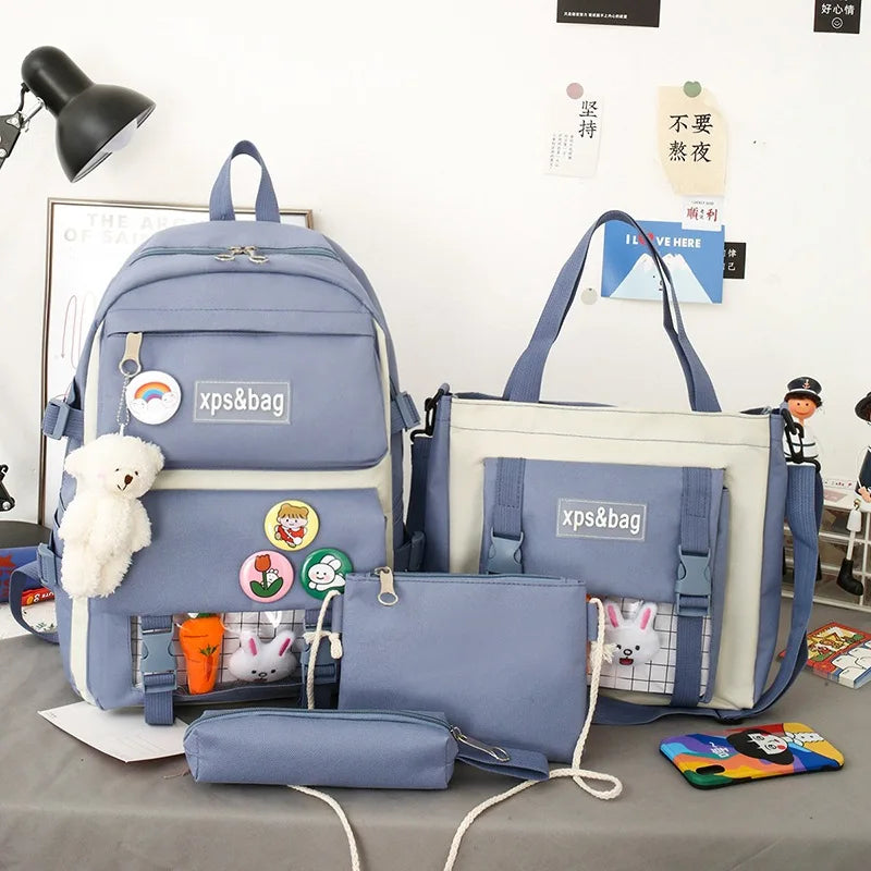 Waterproof School Backpacks Girls Princess Set Mochila Escolar Kids