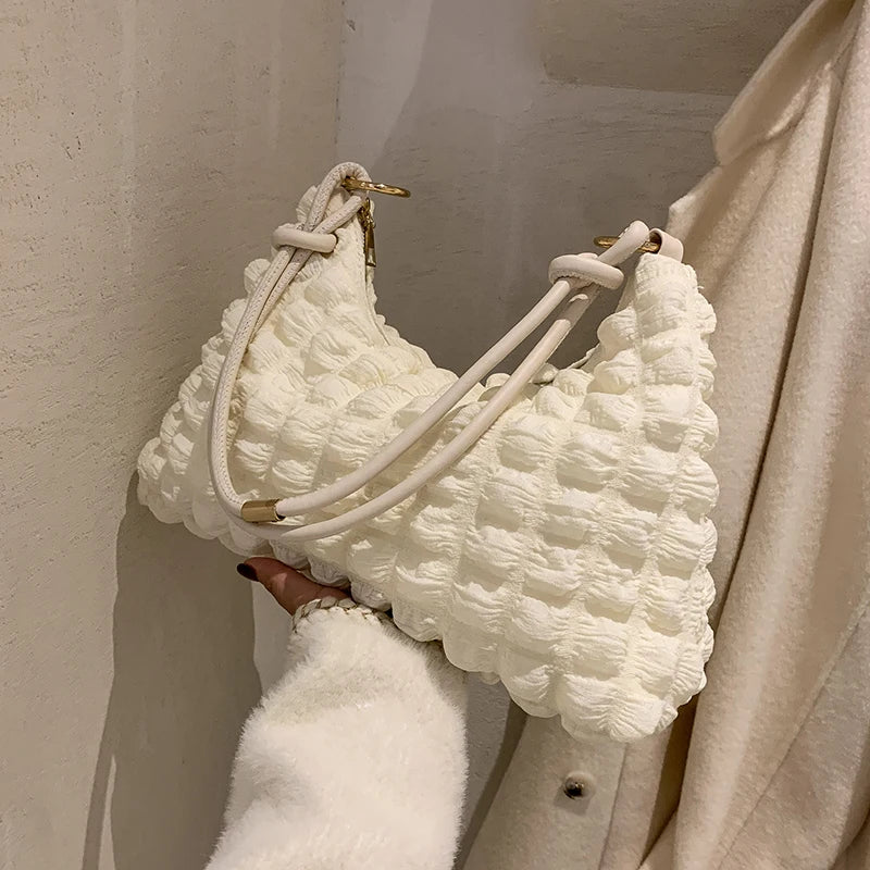 Winter Tote Bags High Handbag for Women Solid Shoulder Bag Bolsas