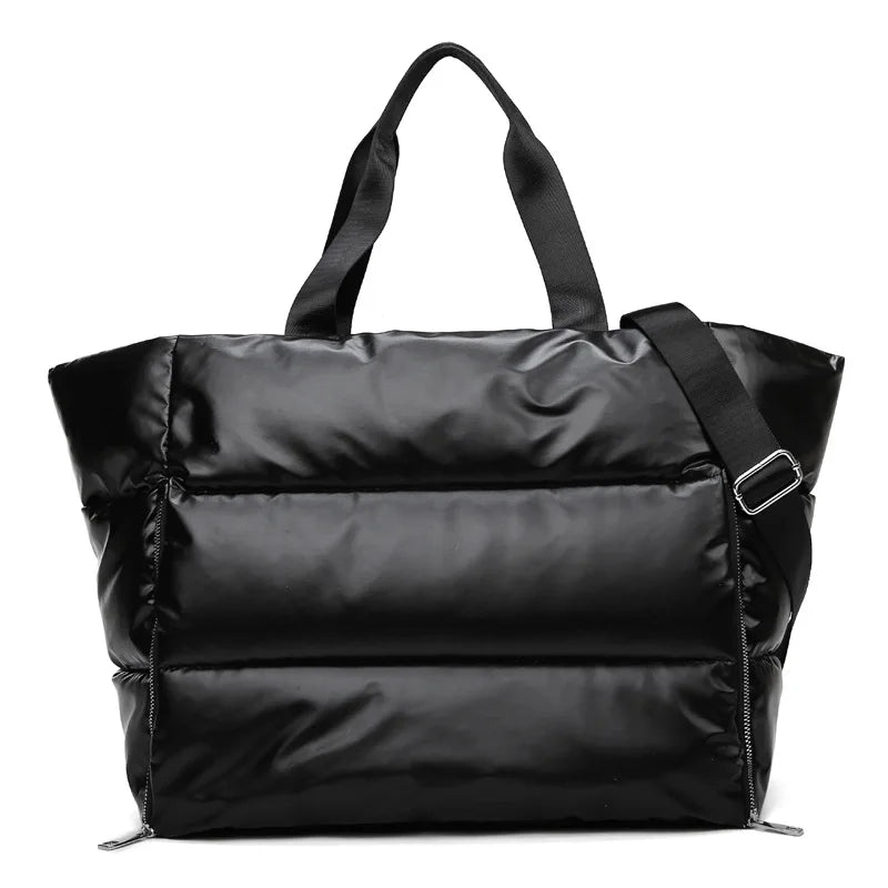 Winter Large Capacity Shoulder Bag for Women Waterproof Nylon Bags