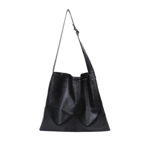 Women Large Shoulder Bag Pu Leather Messenger Crossbody Bag