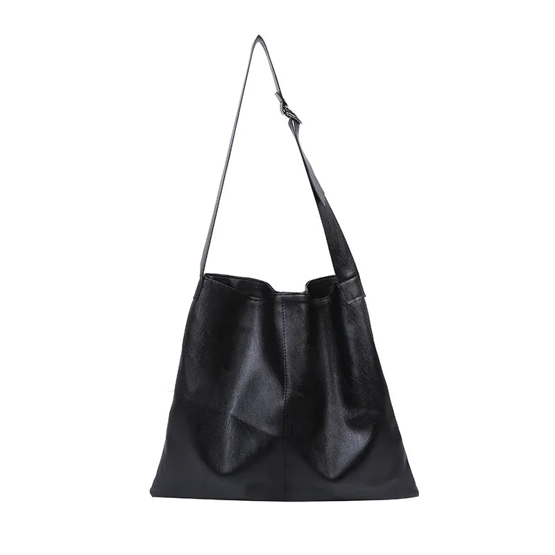 Women Large Shoulder Bag Pu Leather Messenger Crossbody Bag