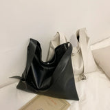 Women Large Shoulder Bag Pu Leather Messenger Crossbody Bag