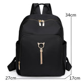 Waterproof Tassel Oxford Backpack for Women