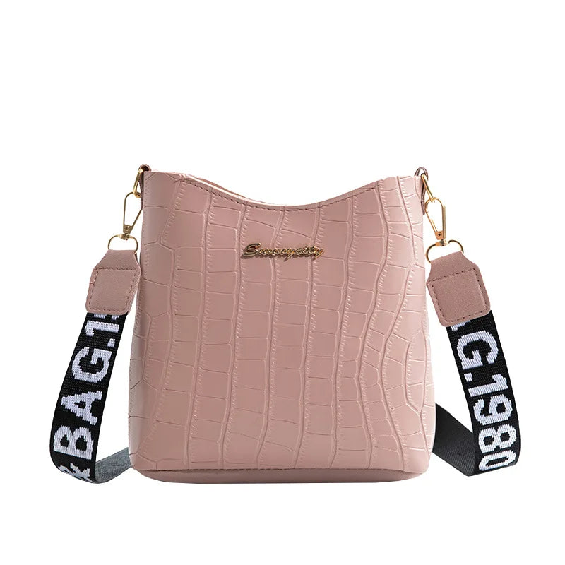 Crocodile Pu Leather Women Messenger Bag Crossbody Shoulder Handbags