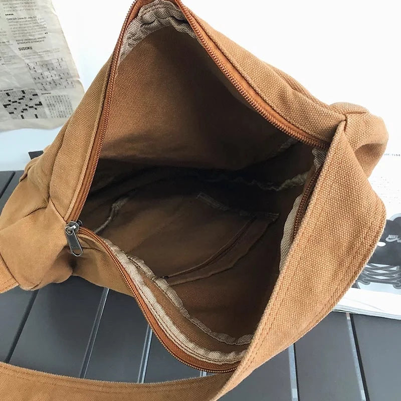 Canvas Crossbody Shoulder Messenger Bag for Women