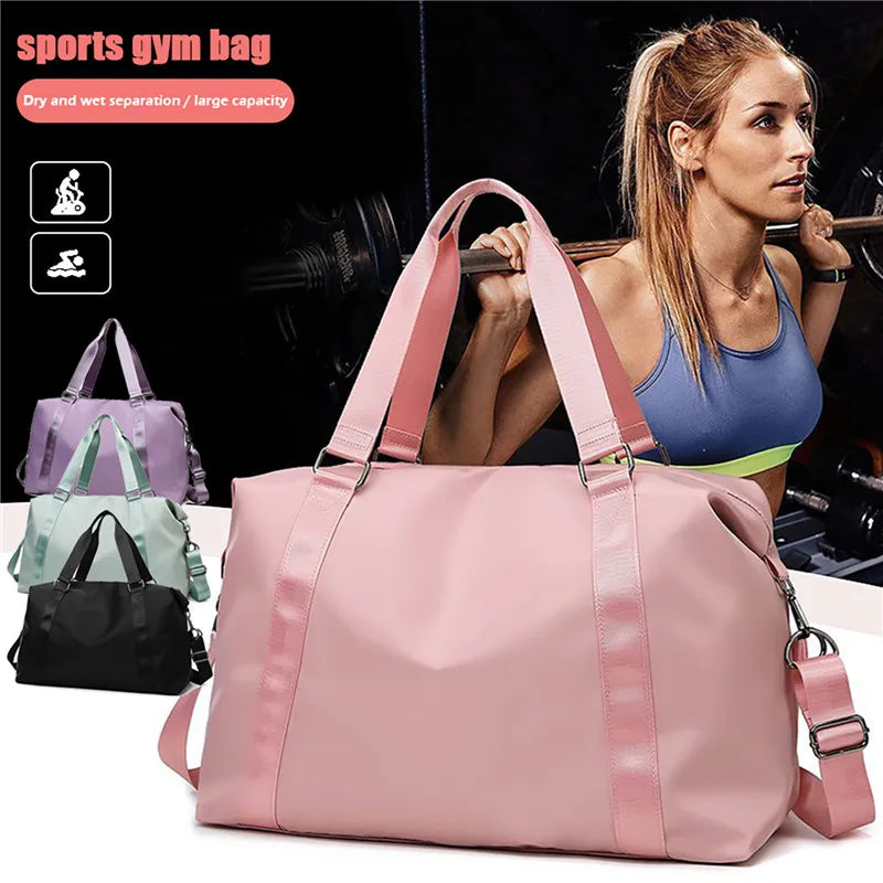 Large Capacity Foldable Women Travel Bag Tote Duffle Waterproof Handbags