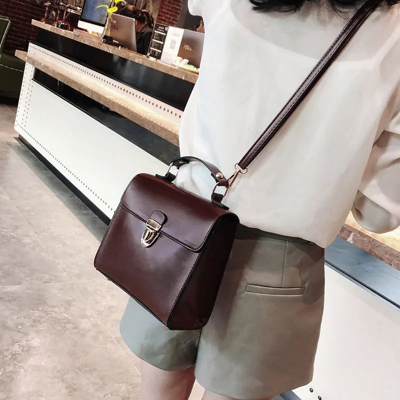 Women's Retro Shoulder Bags Solid Crossbody Bags