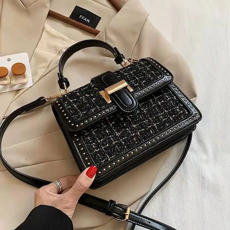 Small Square Shoulder Bag Messenger Handbag