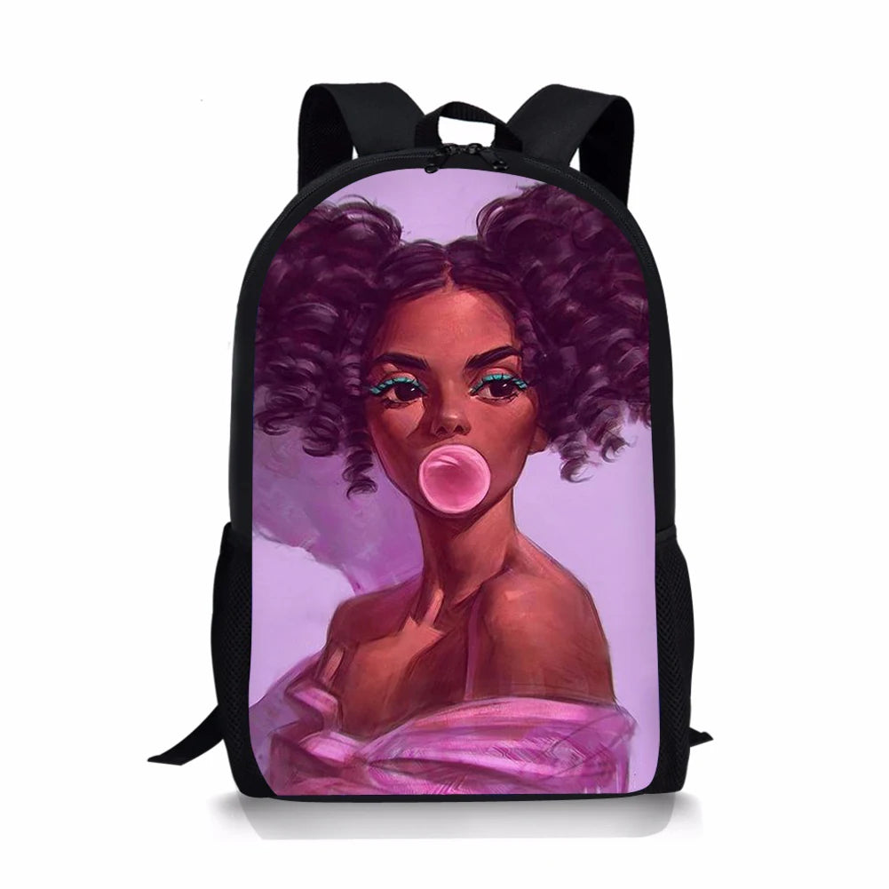 African Girl Children's Backpack Schoolbag