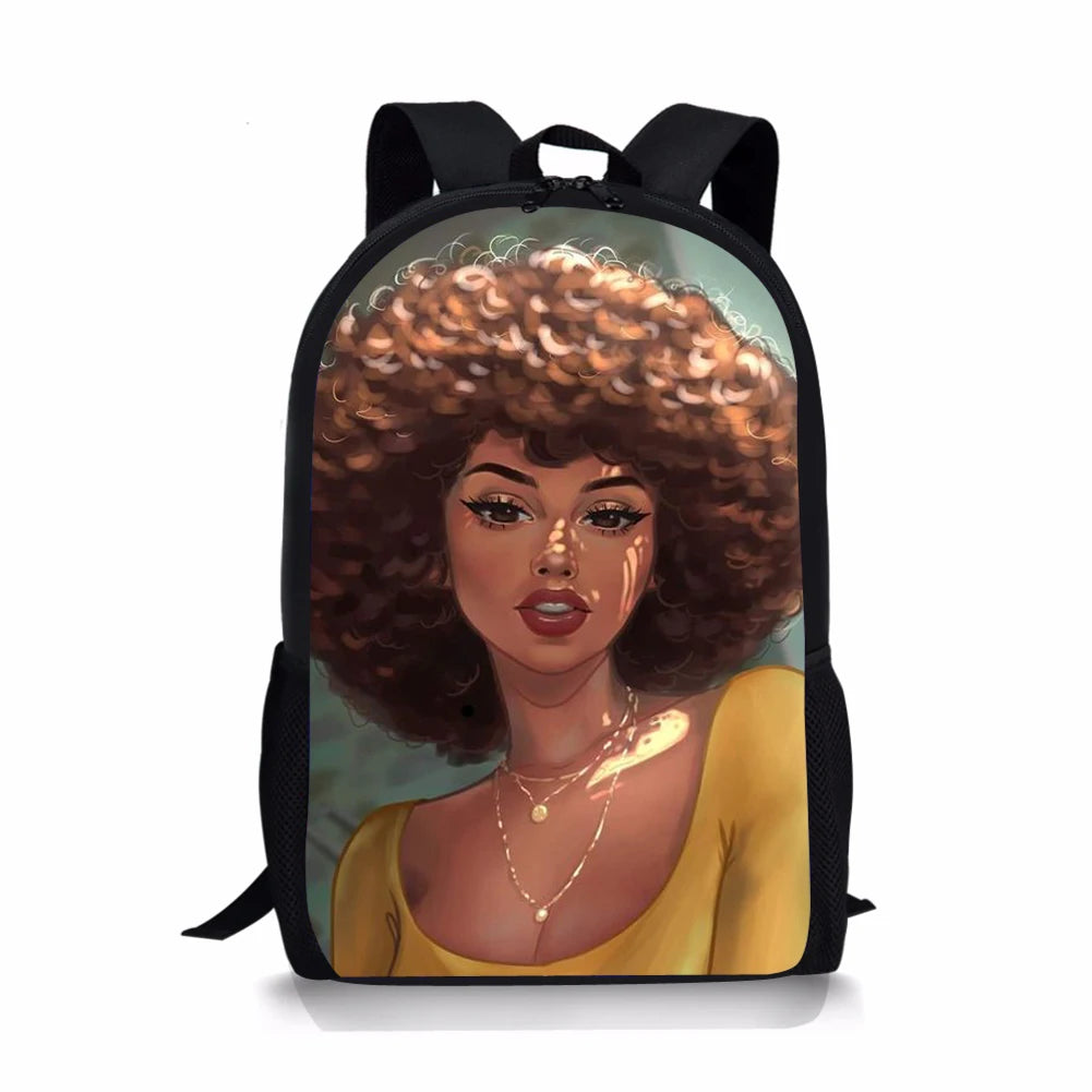 African Girl Children's Backpack Schoolbag