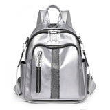 Ladies Large Capacity PU Leather Backpack