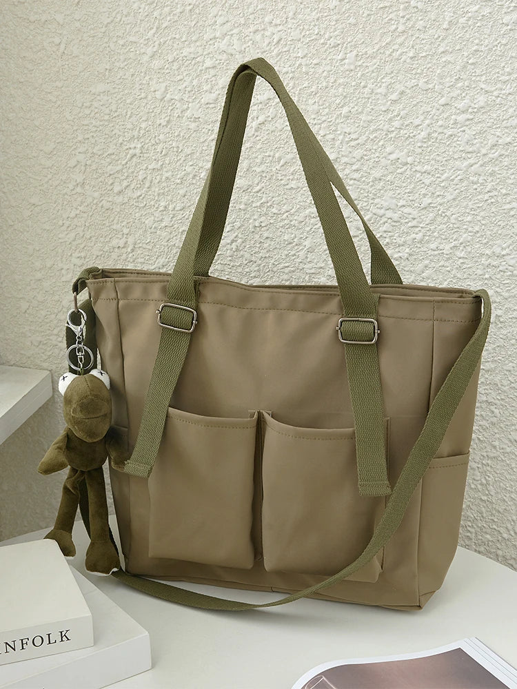 Canvas Messenger Bag Japanese Style Tote Bag