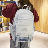 Large-Capacity Waterproof Nylon Backpack Unisex Travel Bag