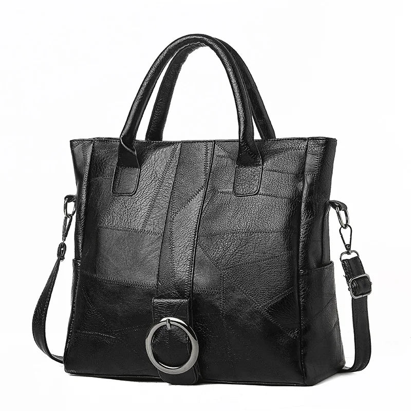 Women's Soft Leather High-Capacity Handbag