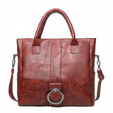 Women's Soft Leather High-Capacity Handbag