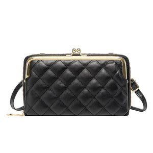 Women's Double-Layer Rhombus Chain Shoulder Bag